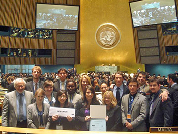 Model UN Awardees for 2012 Competition